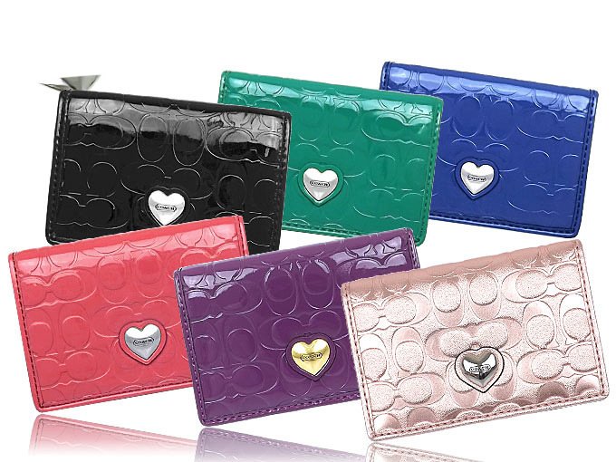 Portatarjetas conocido de señora Fashion Leather Colorful con la decoración del diseño del corazón del metal