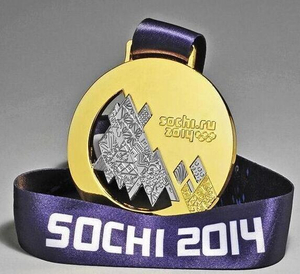 Medalla libre de Sochi del oro del bronce de la plata del molde de la venta caliente